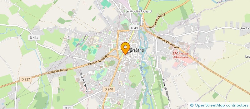 localisation de l'entreprise MARINE à LA CHATRE