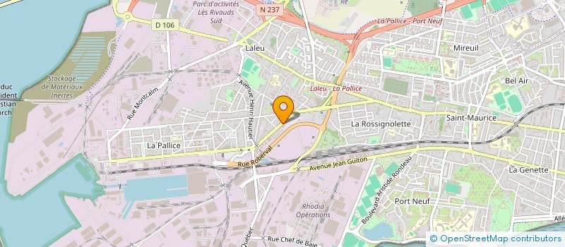 localisation de l'entreprise MARINE AGENCEMENT à LA ROCHELLE