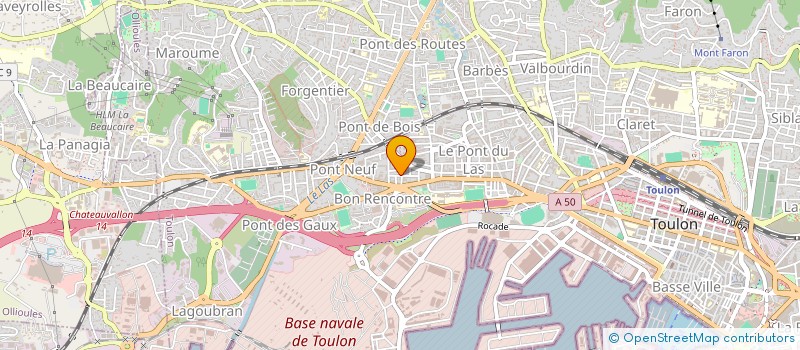localisation de l'entreprise MARINE AIR CONDITIONING REFRIGERATION ENGINEERING  TOULON