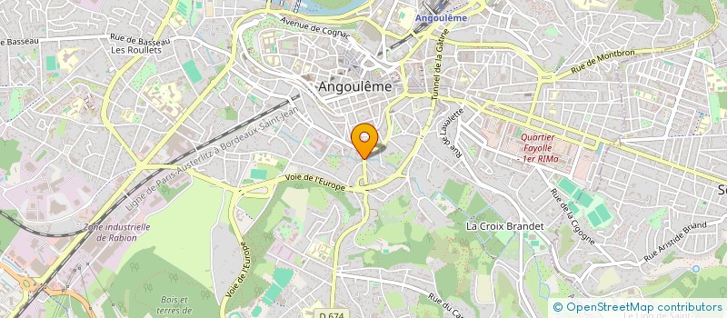 localisation de l'entreprise MARINE B. à ANGOULEME
