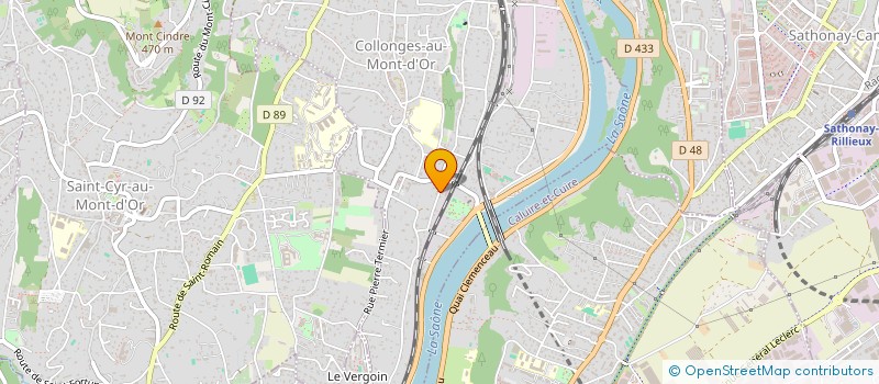 localisation de l'entreprise MARINE BOUTTE  COLLONGES-AU-MONT-D'OR