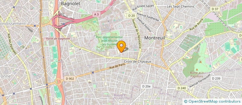 localisation de l'entreprise MARINE DESMORTIERS à MONTREUIL