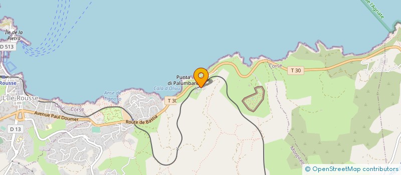 localisation de l'entreprise MARINE DI PALUMBARE à L'ILE ROUSSE