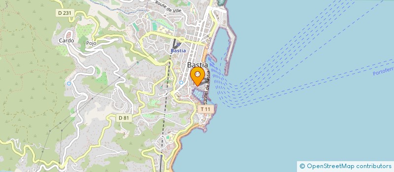 localisation de l'entreprise MARINE DIVING à BASTIA