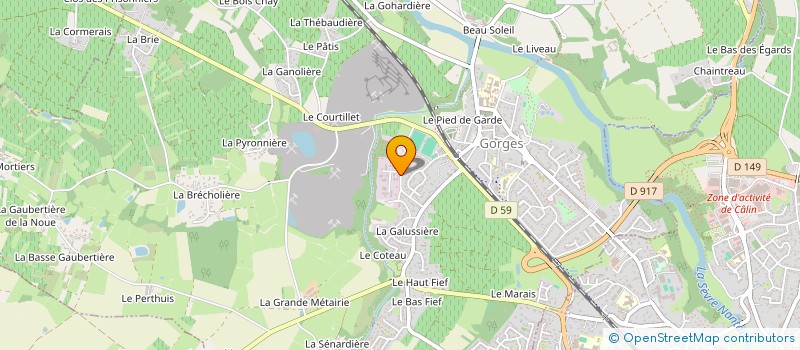 localisation de l'entreprise MARINE ELECTRIC DRIVE à GORGES