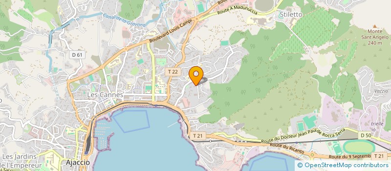 localisation de l'entreprise MARINE ENERGY à AJACCIO