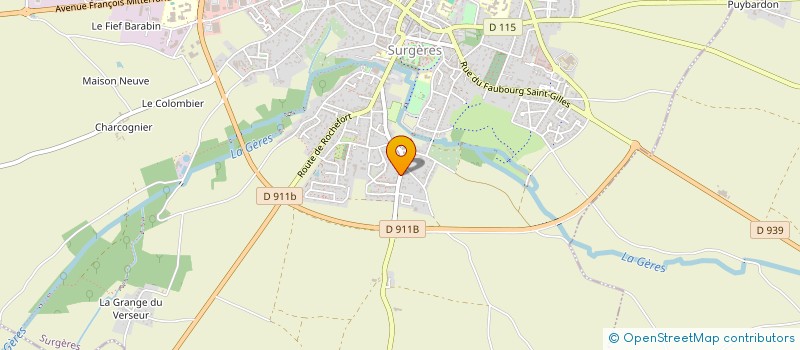 localisation de l'entreprise MARINE ENGINEERING RESOURCES  SURGERES