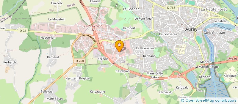 localisation de l'entreprise MARINE EQUIPEMENT à AURAY