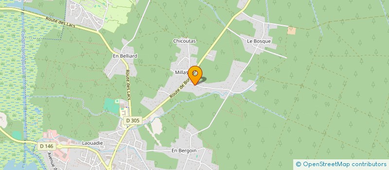 localisation de l'entreprise MARINE ET OCEANE  BISCARROSSE