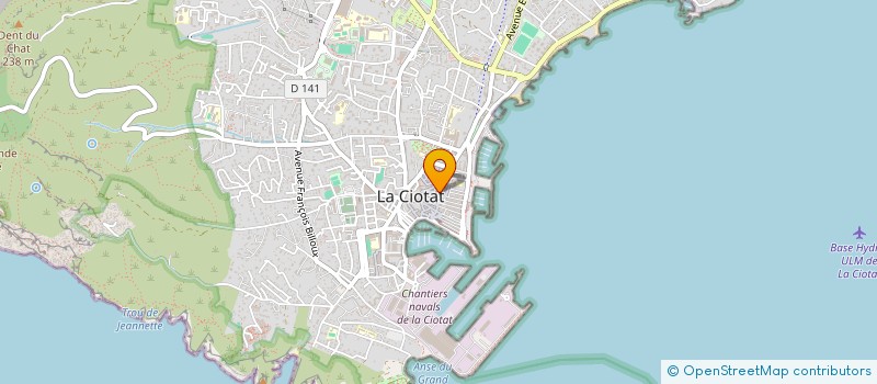 localisation de l'entreprise MARINE FIRE SERVICE  LA CIOTAT