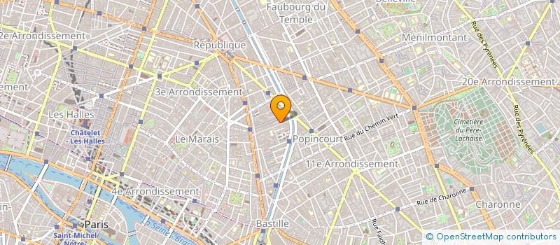 localisation de l'entreprise MARINE GRAPHIQUE  PARIS