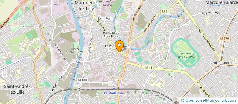 localisation de l'entreprise MARINE IMMO à MARCQ-EN-BARŒUL