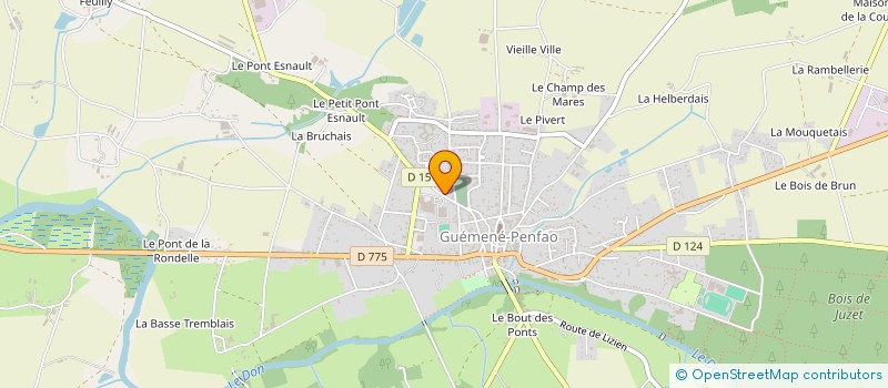 localisation de l'entreprise MARINE JANVIER NOTAIRE  GUEMENE PENFAO