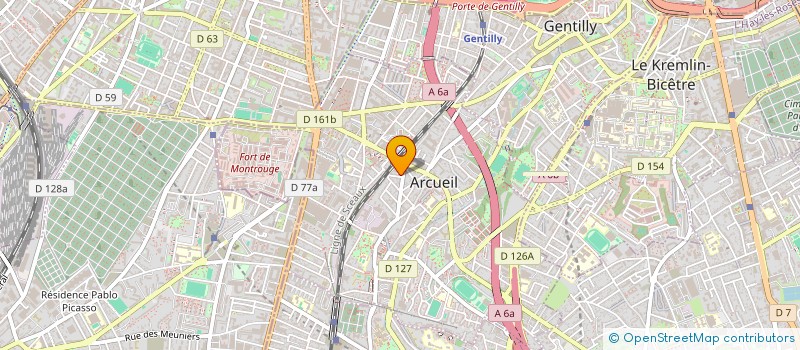 localisation de l'entreprise MARINE LACOME - CONSULTING & FORMATION  ARCUEIL