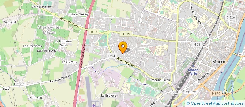 localisation de l'entreprise MARINE LORPHELIN EURL  CHARNAY-LES-MACON