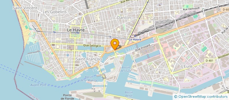 localisation de l'entreprise MARINE MARKETING à LE HAVRE