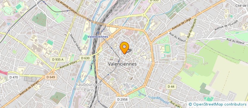 localisation de l'entreprise MARINE MERESSE INSTITUT à VALENCIENNES