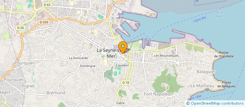 localisation de l'entreprise MARINE OPTIQUE à LA SEYNE-SUR-MER