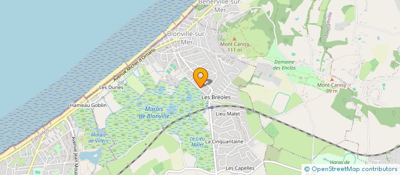 localisation de l'entreprise MARINE SAILING  BLONVILLE-SUR-MER