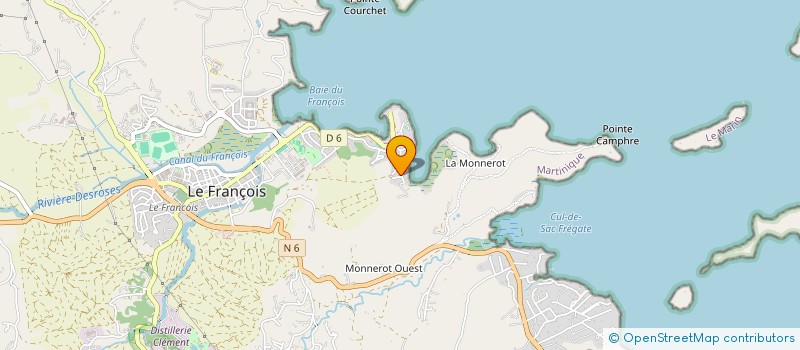 localisation de l'entreprise MARINE SARL à LE FRANCOIS