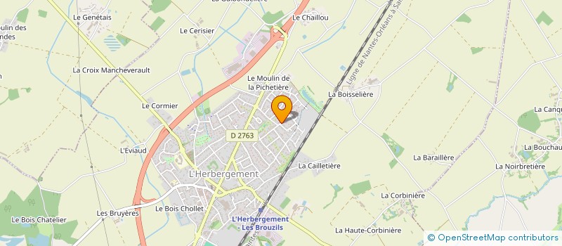 localisation de l'entreprise MARINE VRIGNAUD  L'HERBERGEMENT