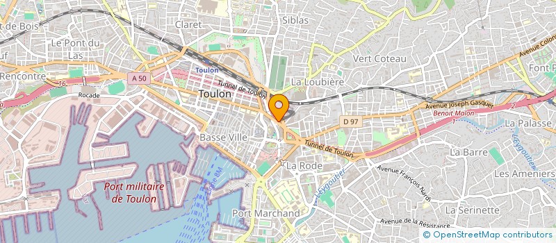 localisation de l'entreprise MARINEA  TOULON