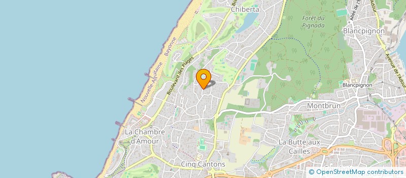 localisation de l'entreprise MARINEA ESTHETIQUE à ANGLET