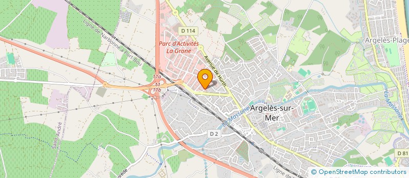 localisation de l'entreprise MARINEDDA  ARGELES-SUR-MER