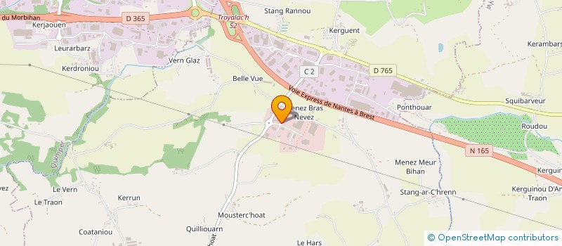 localisation de l'entreprise MARINEFILTER à SAINT-EVARZEC