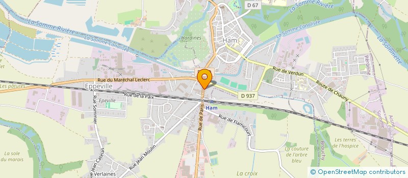 localisation de l'entreprise MARINEKA  HAM