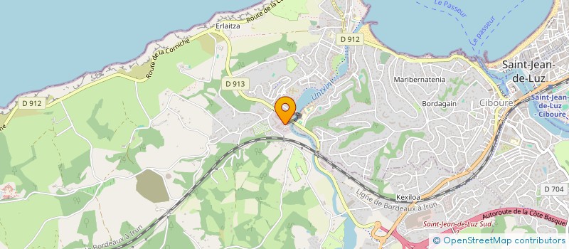 localisation de l'entreprise MARINELA ETXEA  URRUGNE