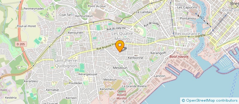 localisation de l'entreprise MARINES CONSEIL à BREST
