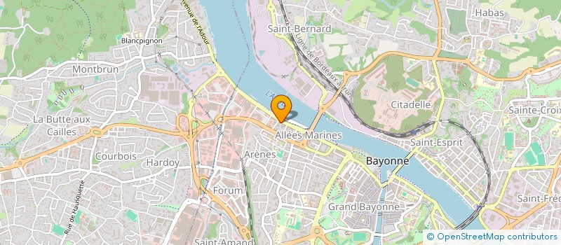 localisation de l'entreprise MARINES FLEURS à BAYONNE