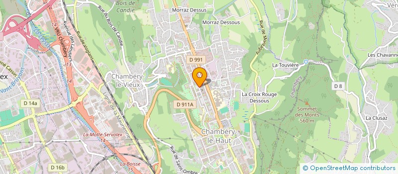 localisation de l'entreprise MARINETTES DE CHAMBERY LE HAUT à CHAMBERY
