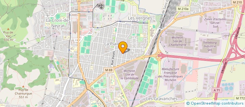 localisation de l'entreprise MARINHO.CARRELAGE à CLERMONT-FERRAND