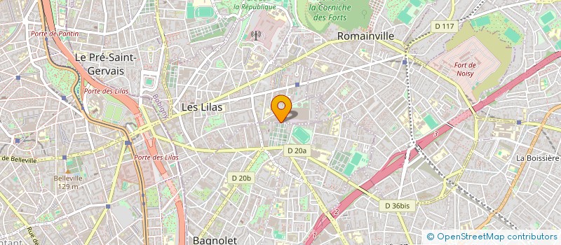 localisation de l'entreprise MARINHO CONSULTING à LES LILAS