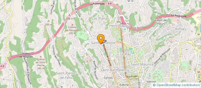 localisation de l'entreprise MARINI à NICE
