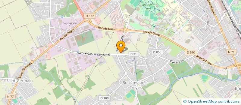 localisation de l'entreprise MARINICO  ROSIERES-PRES-TROYES