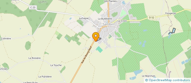 localisation de l'entreprise MARINIER FABRICE  LE CONTROIS-EN-SOLOGNE