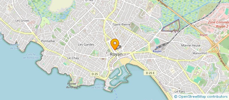 localisation de l'entreprise MARINIERE ET MAILLOT  ROYAN