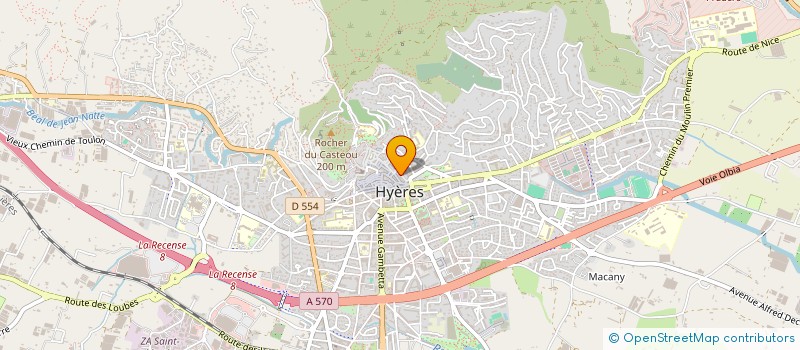 localisation de l'entreprise MARINNETTE FLEURS  HYERES