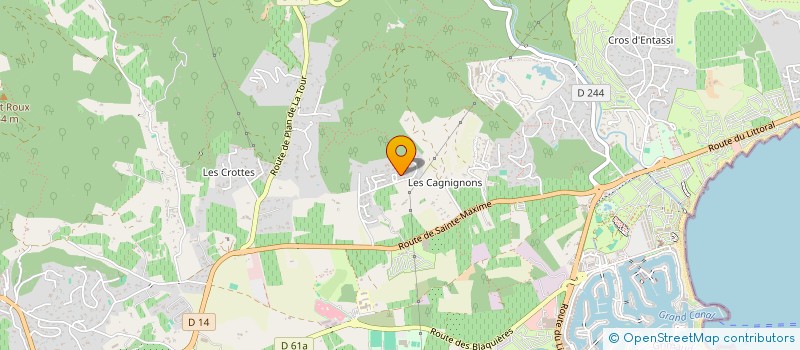 localisation de l'entreprise MARINO  GRIMAUD