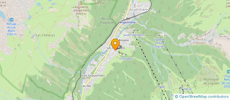 localisation de l'entreprise MARINOE à CHAMONIX-MONT-BLANC