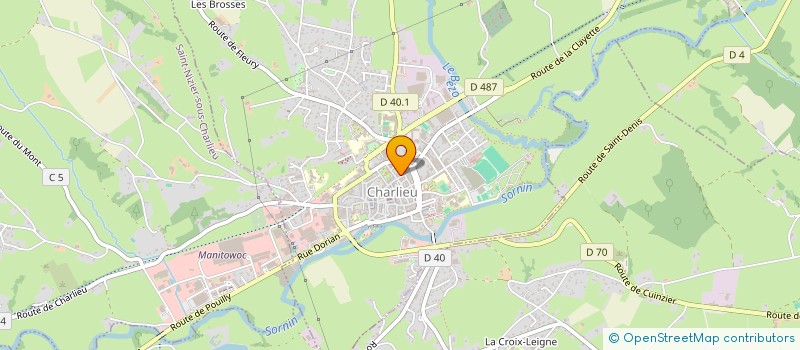 localisation de l'entreprise MARINON  CHARLIEU