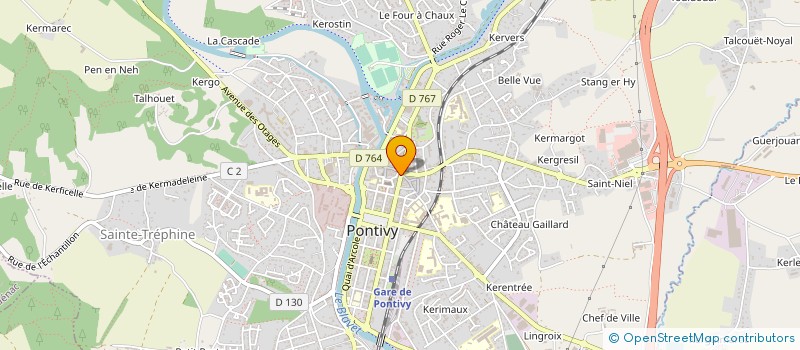 localisation de l'entreprise MARINOR à PONTIVY