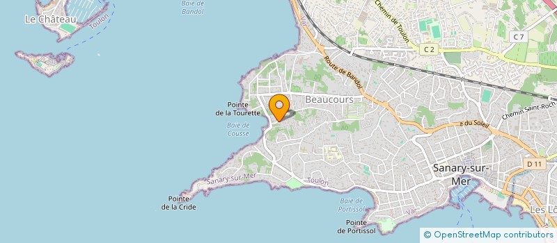 localisation de l'entreprise MARINOU à SANARY-SUR-MER
