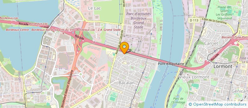 localisation de l'entreprise MARINOV 33  BORDEAUX