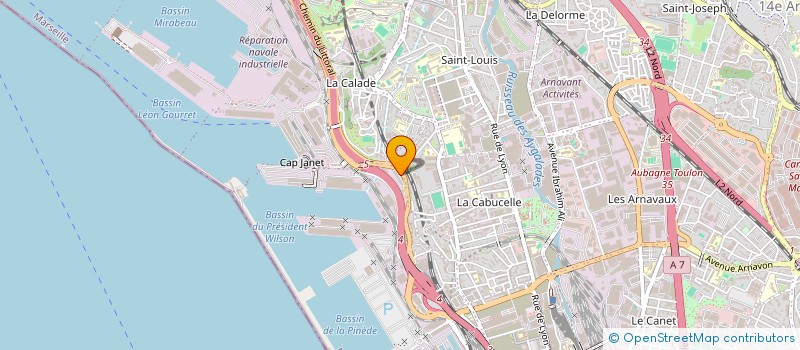 localisation de l'entreprise MARINS POMPIERS AIDE INTERNATIONALE à MARSEILLE