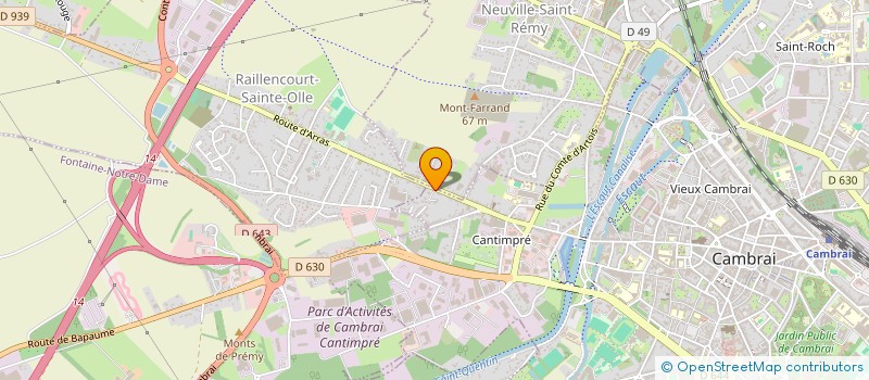 localisation de l'entreprise MARINVEST à CAMBRAI