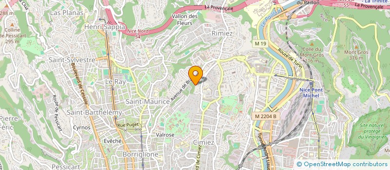 localisation de l'entreprise MARINVEST à NICE